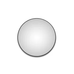 DSK Design LED Lichtspiegel Silver Globo Black Dm 120 cm