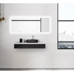 DSK Design LED Lichtspiegel Silver Luna 180 x 70 cm