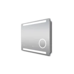 DSK Design LED Lichtspiegel Silver Rey 80 x 60 cm