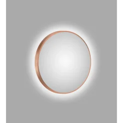 DSK Design LED Lichtspiegel Silver Barbier Copper Dm 80 cm