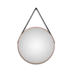 DSK Design LED Lichtspiegel Silver Barbier Copper Dm 80 cm