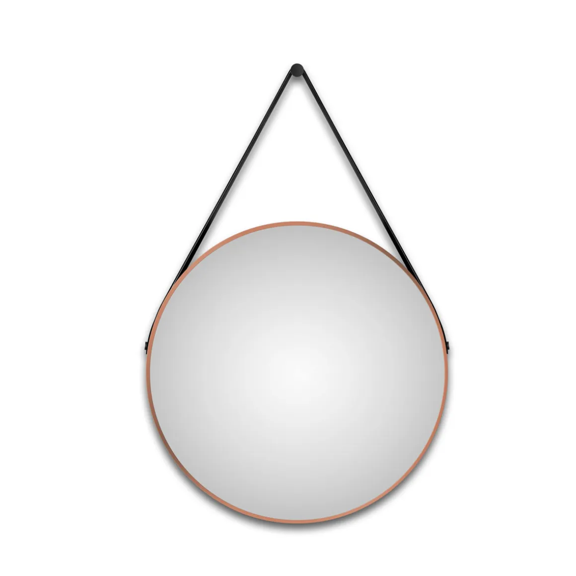 DSK Design LED Lichtspiegel Silver Barbier Copper Dm 80 cm