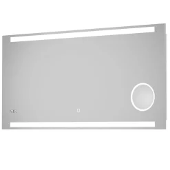 DSK Design LED Lichtspiegel Silver Rey 120 x 60 cm