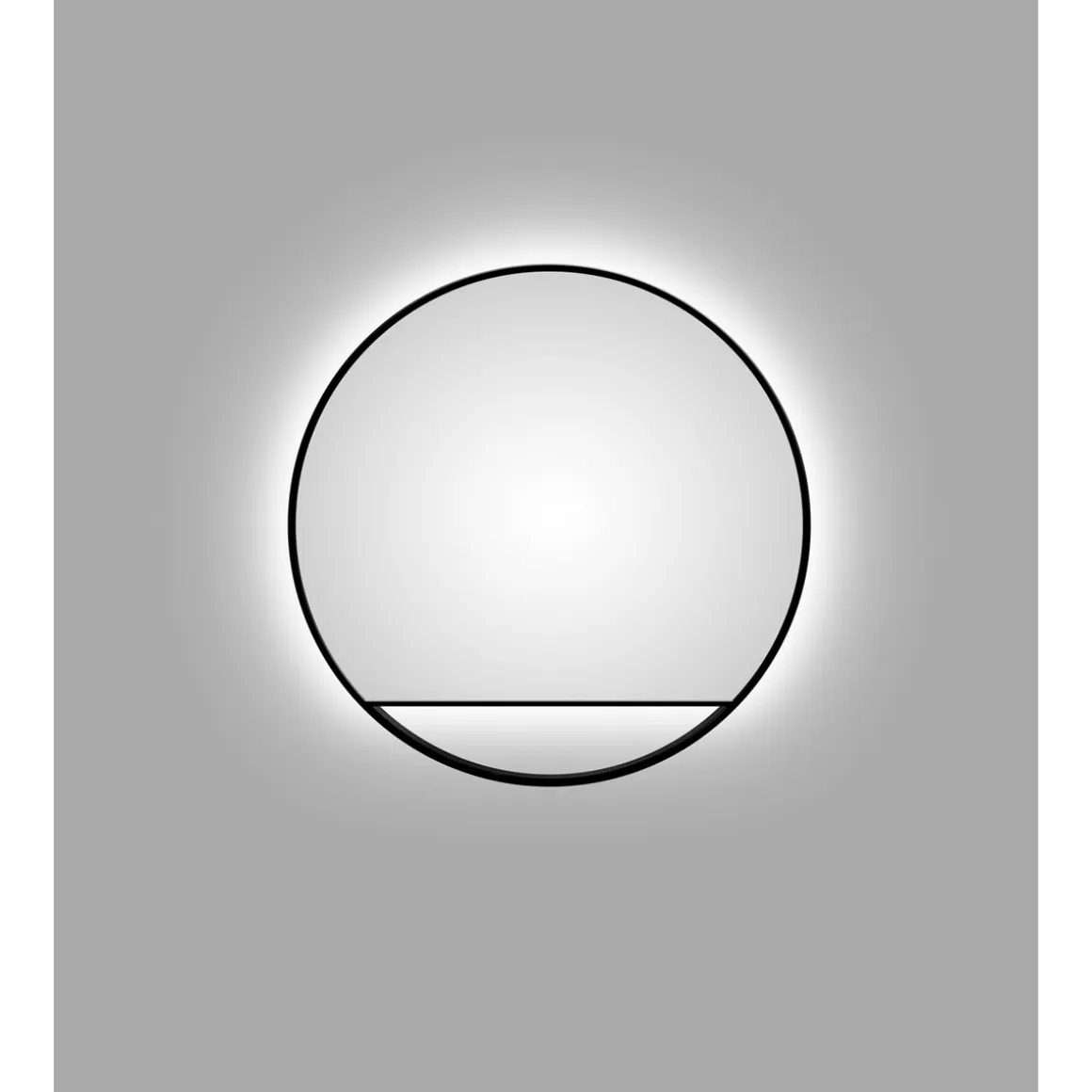 DSK Design LED Lichtspiegel Silver Cosmos Black Dm 80 cm