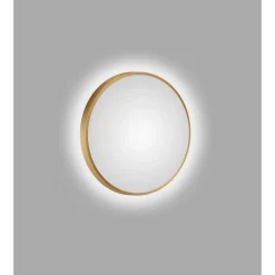 DSK Design LED Lichtspiegel Silver Barbier Gold Dm 50 cm