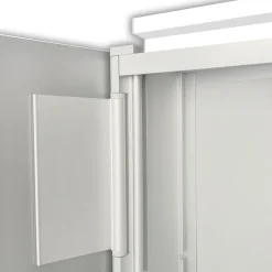 DSK Design LED Spiegelschrank Aluminio Vegas 50 x 60 cm