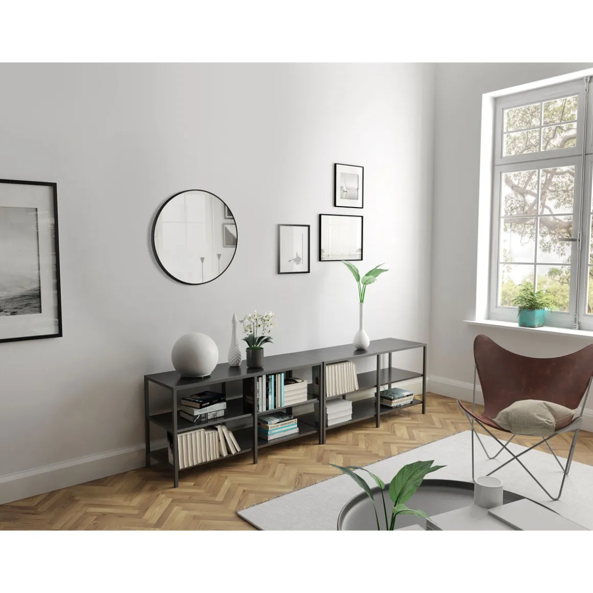 DSK Design Spiegel Black Rondo Negro Dm 60 cm