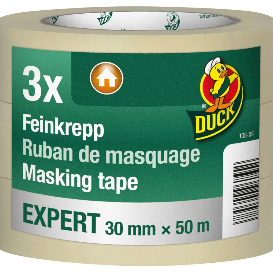 Duck Feinkrepp Expert 3 mm x 50 m 3 Stück