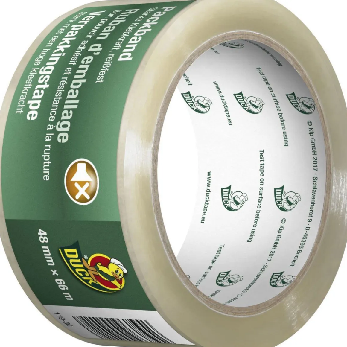 Duck Packband transparent PP 48 mm x 66 m