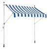 Durabil Fallarm-/Balkonmarkise Lyon blau-weiss 300 x 120 cm