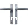 Durabil Drücker-Drücker-Griffgarnitur 8-92 mm mit Hülse RAL 9006