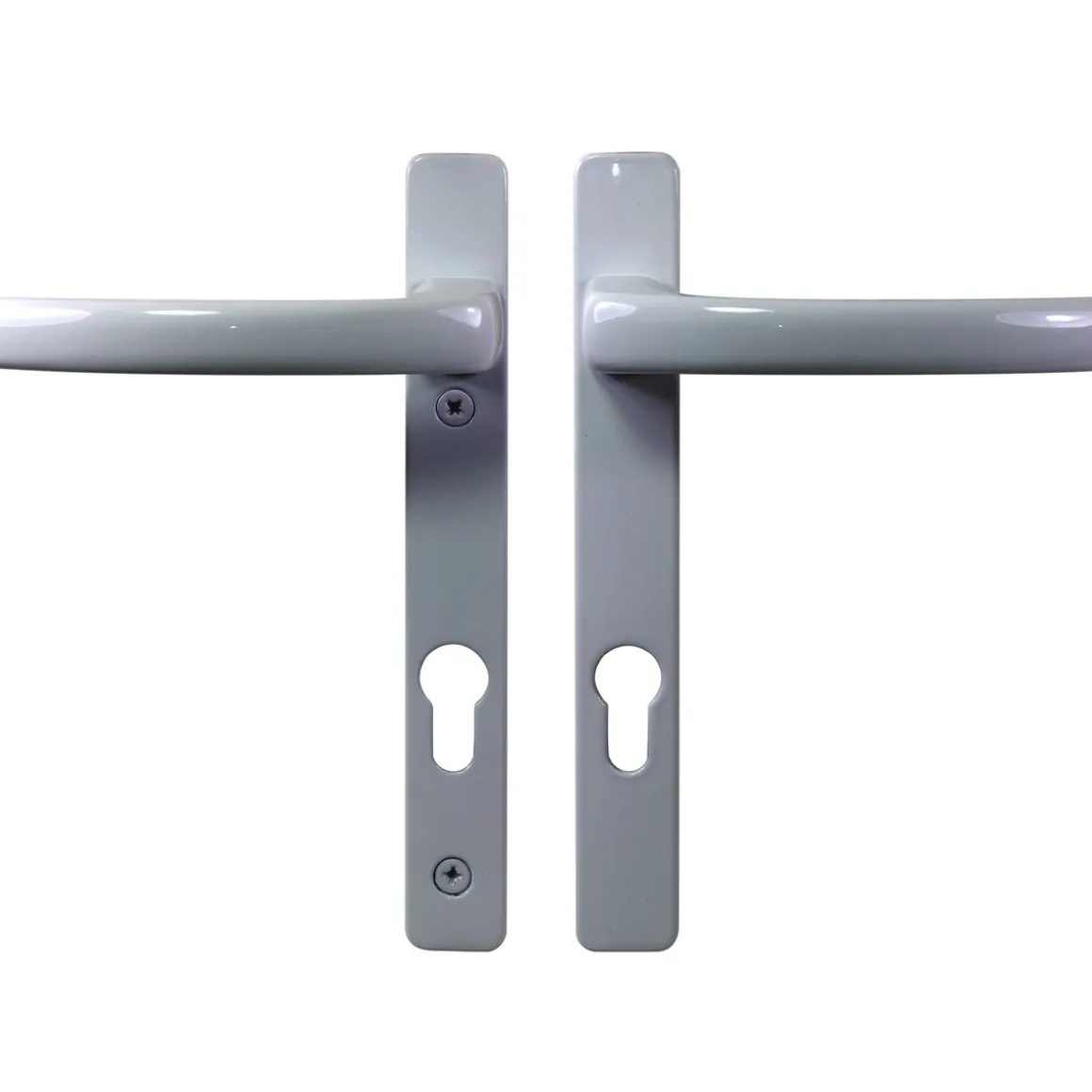 Durabil Drücker-Drücker-Griffgarnitur 8-92 mm mit Hülse RAL 9006