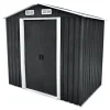 Durabil Gerätehaus Moritz carbon und weiß 204 x 186 x 132 cm