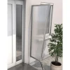 Durabil Seitenblende B2 Edelstahloptik Stegplatte 6 mm klar 45 x 60 x 175 cm