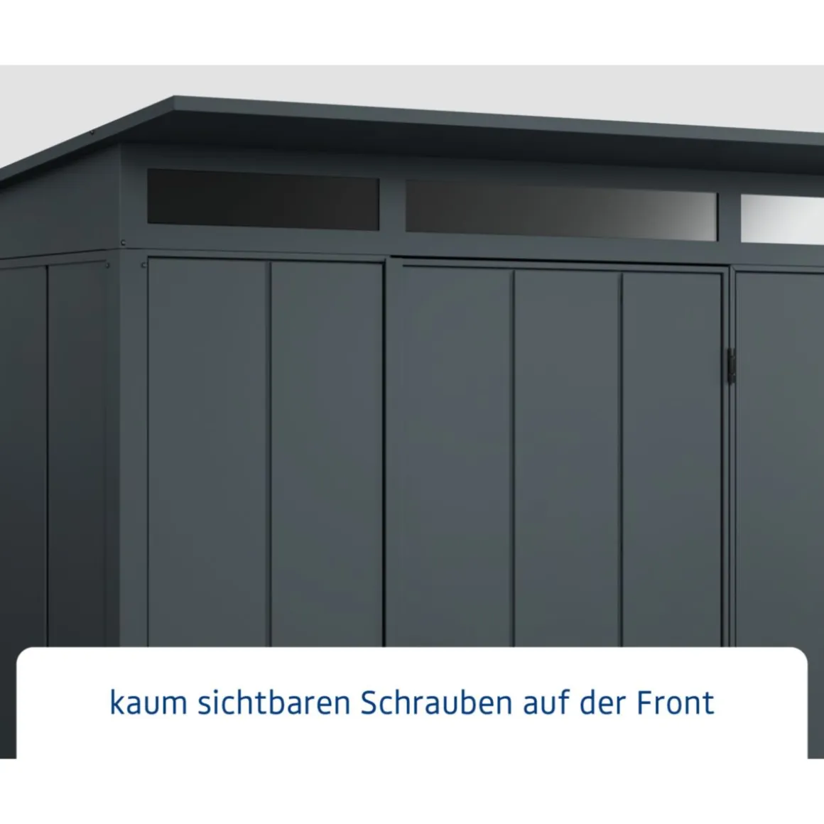 EcoStar Gerätehaus Elegant-PTyp 2RAL7016 1 flg