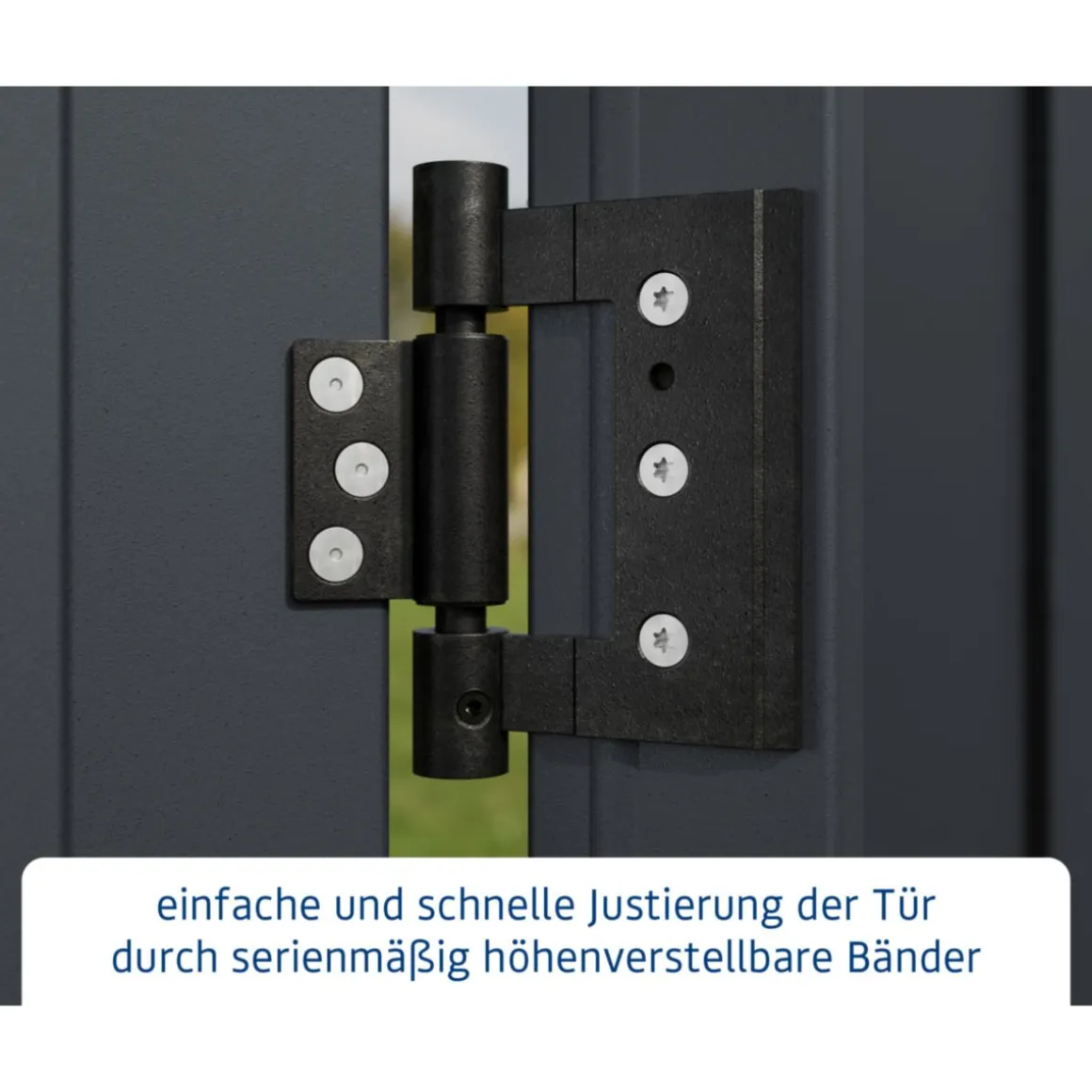 EcoStar Gerätehaus Elegant-PTyp 2RAL7016 1 flg