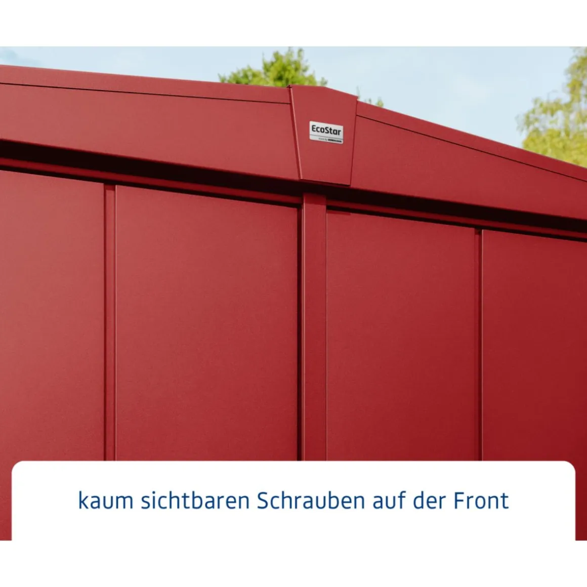EcoStar Gerätehaus Elegant-STyp 3RAL3004 2 flg