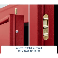 EcoStar Gerätehaus Elegant-STyp 3RAL3004 2 flg