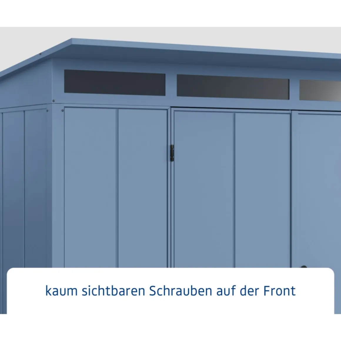 EcoStar Gerätehaus Elegant-PTyp 3RAL5014 2 flg