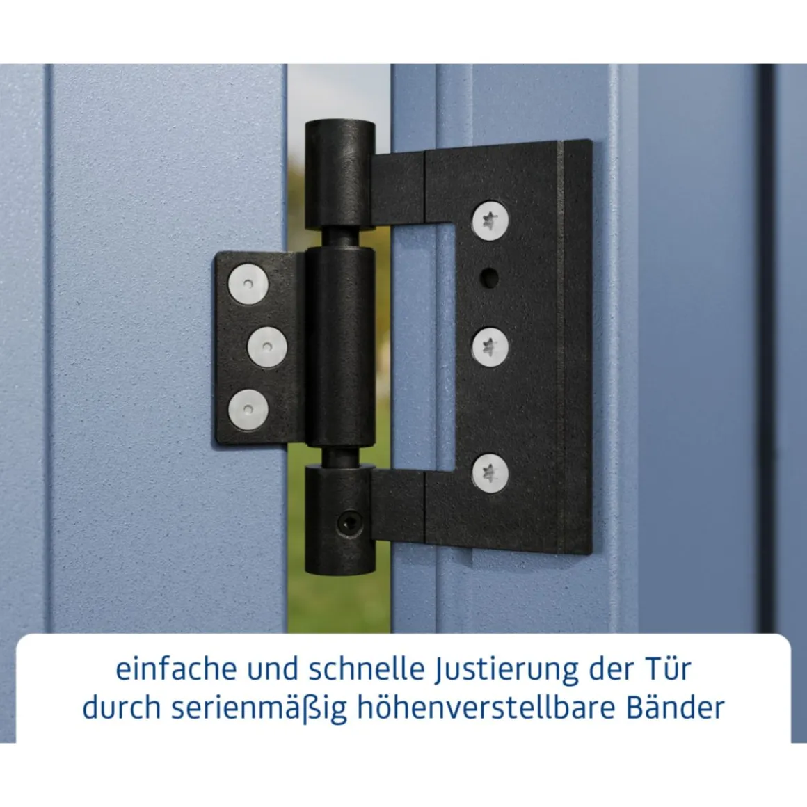 EcoStar Gerätehaus Elegant-PTyp 3RAL5014 2 flg