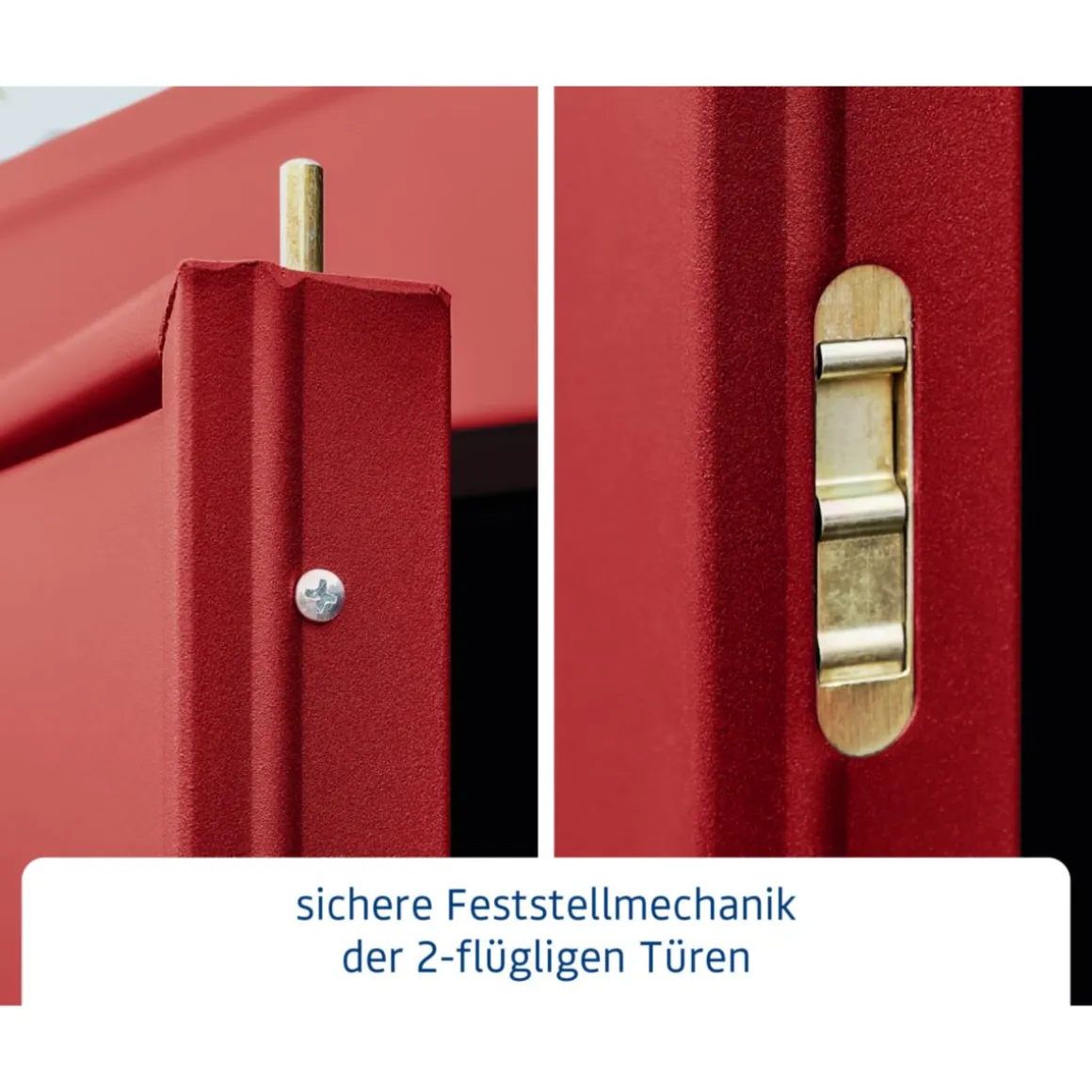 EcoStar Gerätehaus Elegant-PTyp 2RAL3004 2 flg
