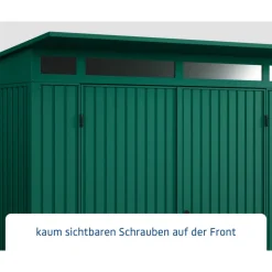 EcoStar Gerätehaus Trend-PTyp 2RAL6005 2 flg