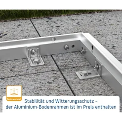 EcoStar Gerätehaus Trend-STyp 2RAL3004 2 flg