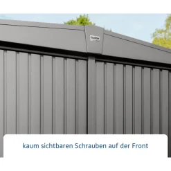 EcoStar Gerätehaus Trend-STyp 3RAL9007 2 flg