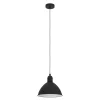 Eglo LED Pendelleuchte Priddy schwarz/weiß