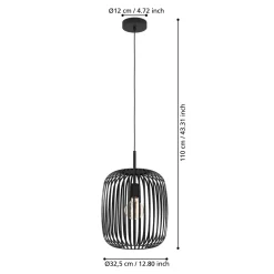 Eglo LED Pendelleuchte Romazzina schwarz
