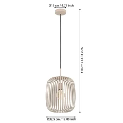 Eglo LED Pendelleuchte Romazzina sandfarben