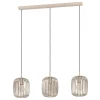 Eglo LED Pendelleuchte Romazzina 3-flammig sandfarben