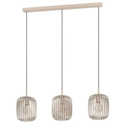 Eglo LED Pendelleuchte Romazzina 3-flammig sandfarben