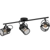 Eglo LED Spot Dellow 3-flammig schwarz/messing
