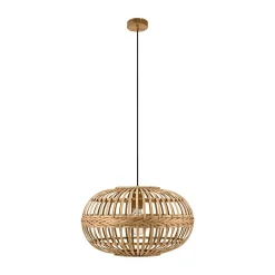 Eglo Hängeleuchte Amsfield oval braun