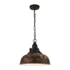 Eglo Hängeleuchte Grantham 1 1-flammig Durchmesser 37 x 110 cm braun-antik