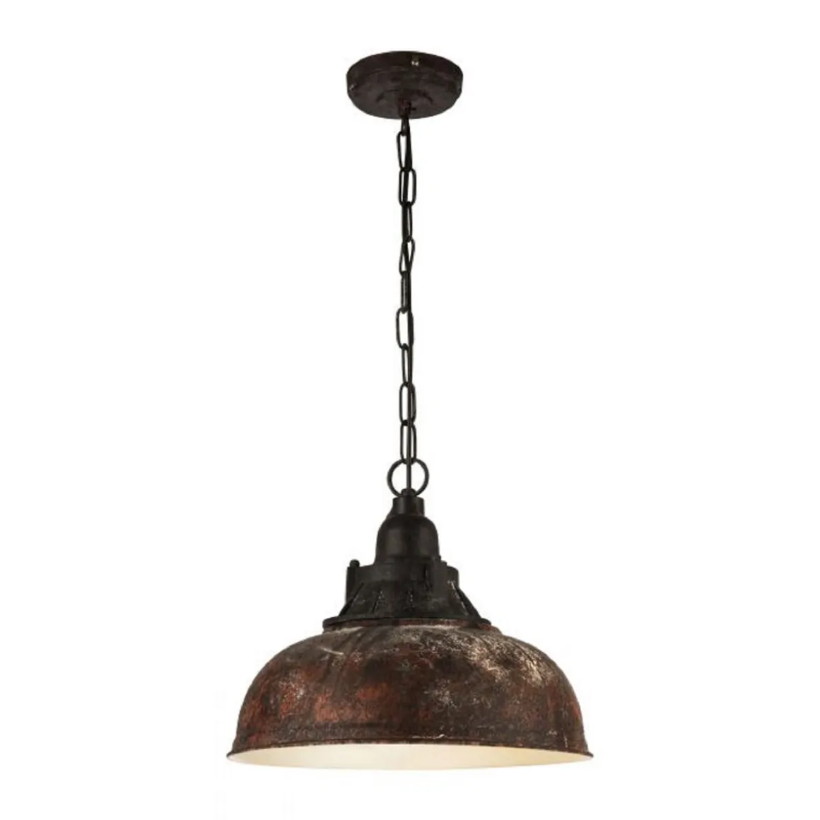 Eglo Hängeleuchte Grantham 1 1-flammig Durchmesser 37 x 110 cm braun-antik