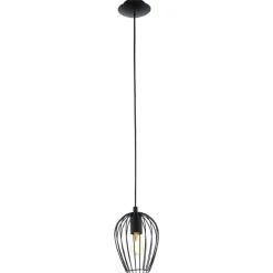 Eglo Hängeleuchte Newtown schwarz 1-flammig Durchmesser 16 x 110 cm