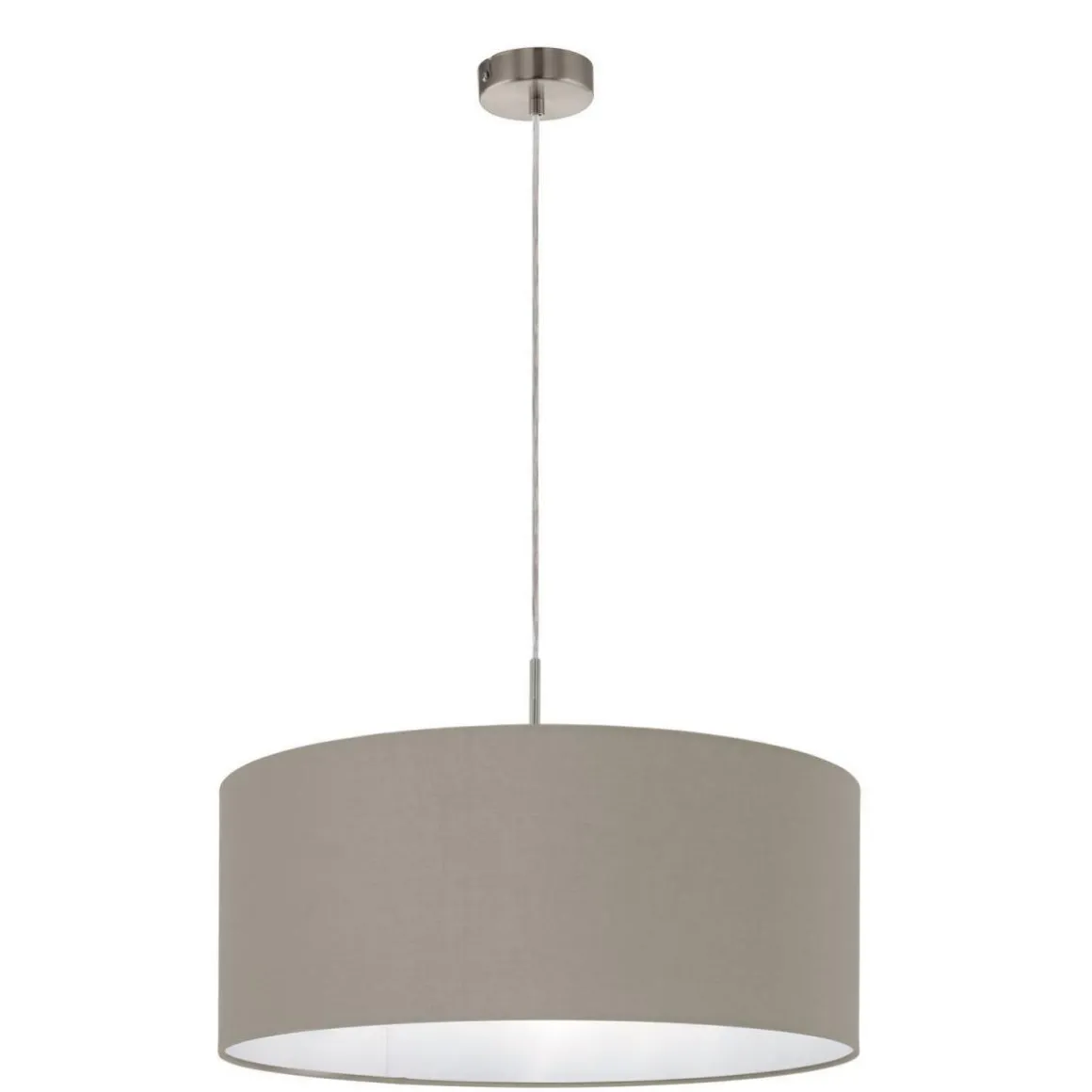 Eglo Hängeleuchte Pasteri nickel/taupe 53 cm