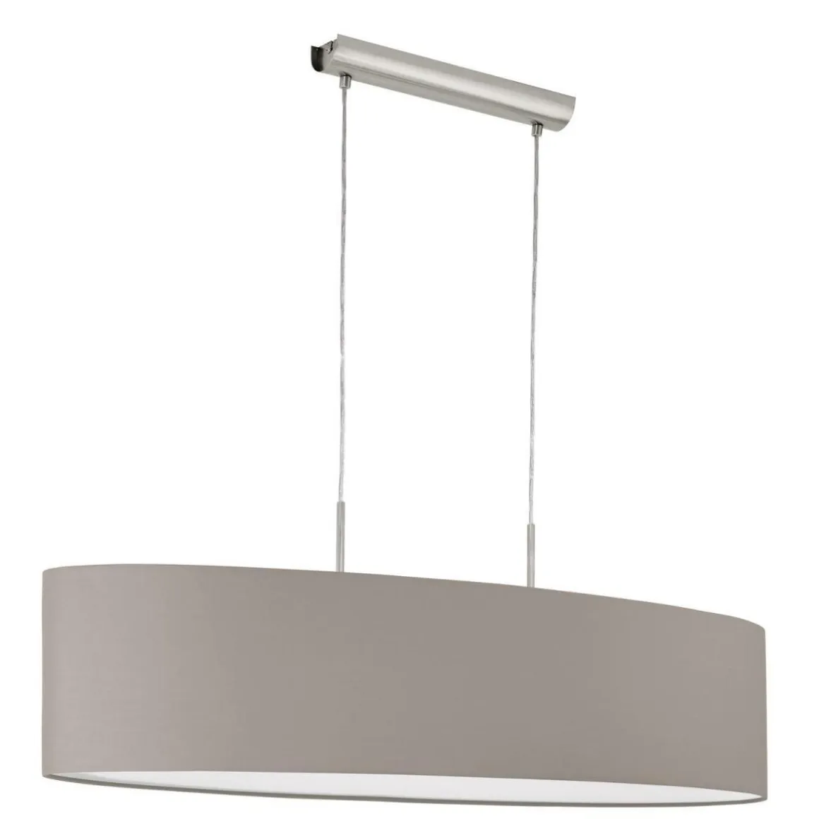 Eglo Hängeleuchte Pasteri nickel/taupe 100 cm