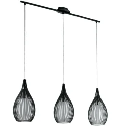 Eglo Hängeleuchte Razoni 3 schwarz/weiß