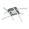 Eglo LED-Deckenleuchte Nevado chrom/weiß