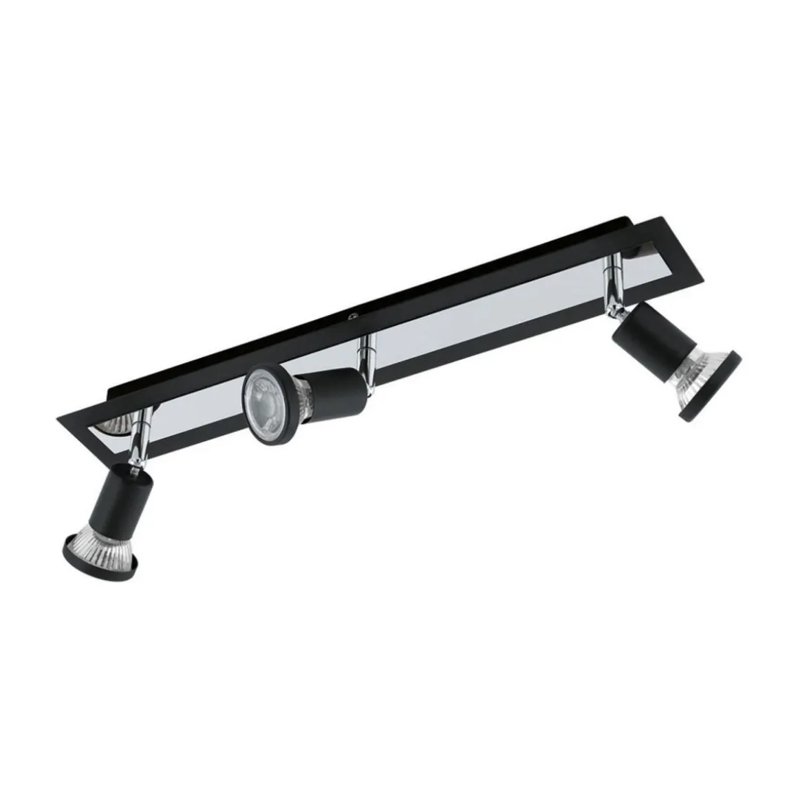 Eglo LED-Spot Sarria schwarz-chrom 3 Stück