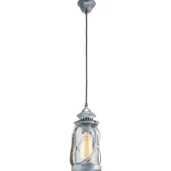 Eglo Pendelleuchte Bradford Durchmesser 14 x 110 cm silber-antik