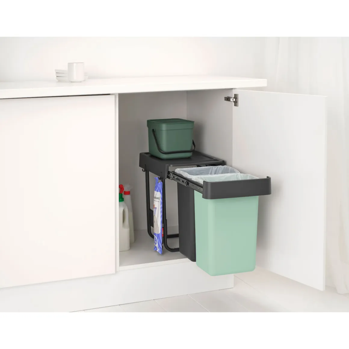 Einbaumülleimer Sort & Go 2 x 15L