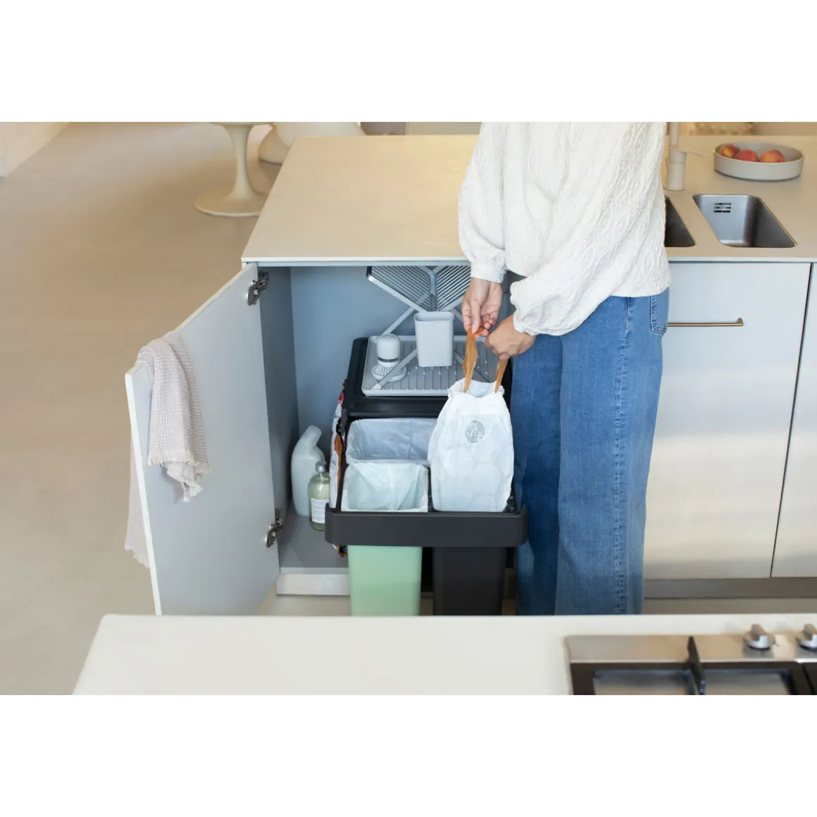 Einbaumülleimer Sort & Go 10+10+20L