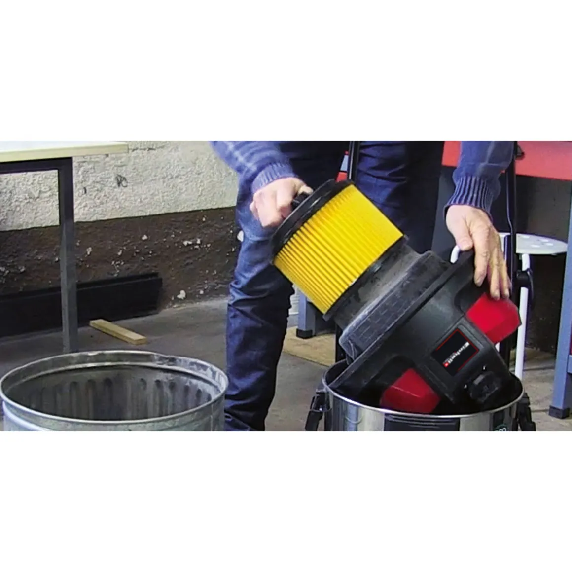 Einhell Faltenfilter mit Schraubdeckel für Nass-Trockensauger