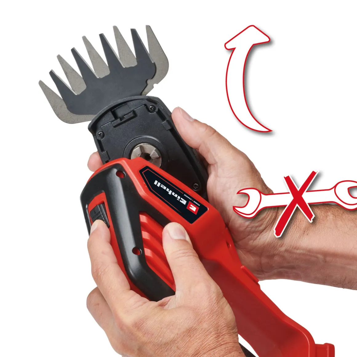 Einhell Akku Gras u.Strauchschere GE-CG 18/100 Li T-Solo