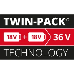 Einhell Akku Power X-Change Twinpack 4 Ah 2 Stück