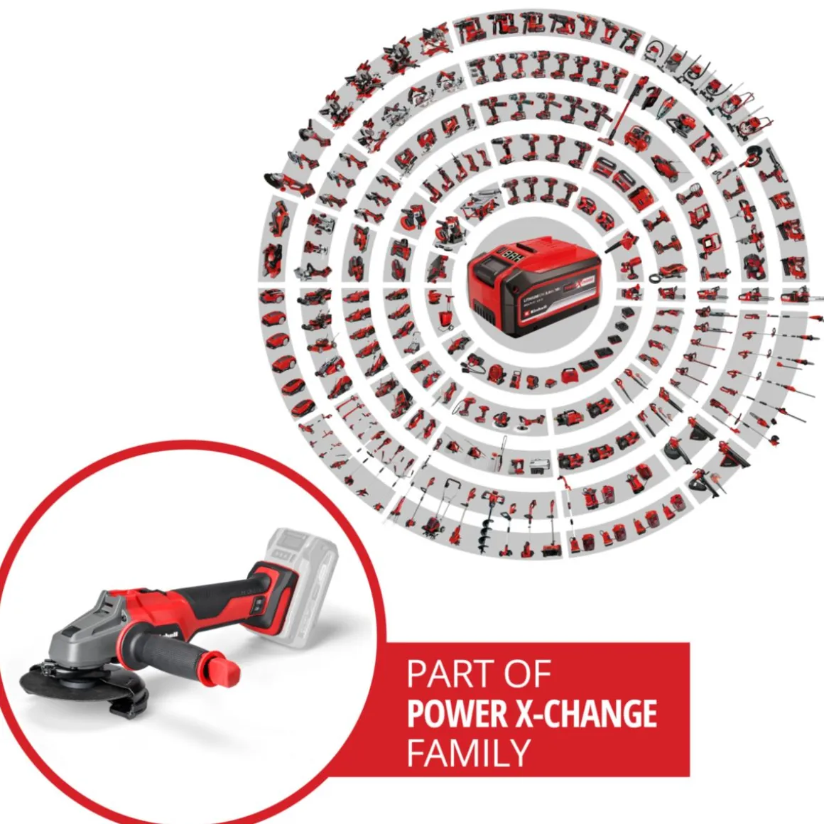 Einhell Akku-Winkelschleifer AXXIO 18/115 Q